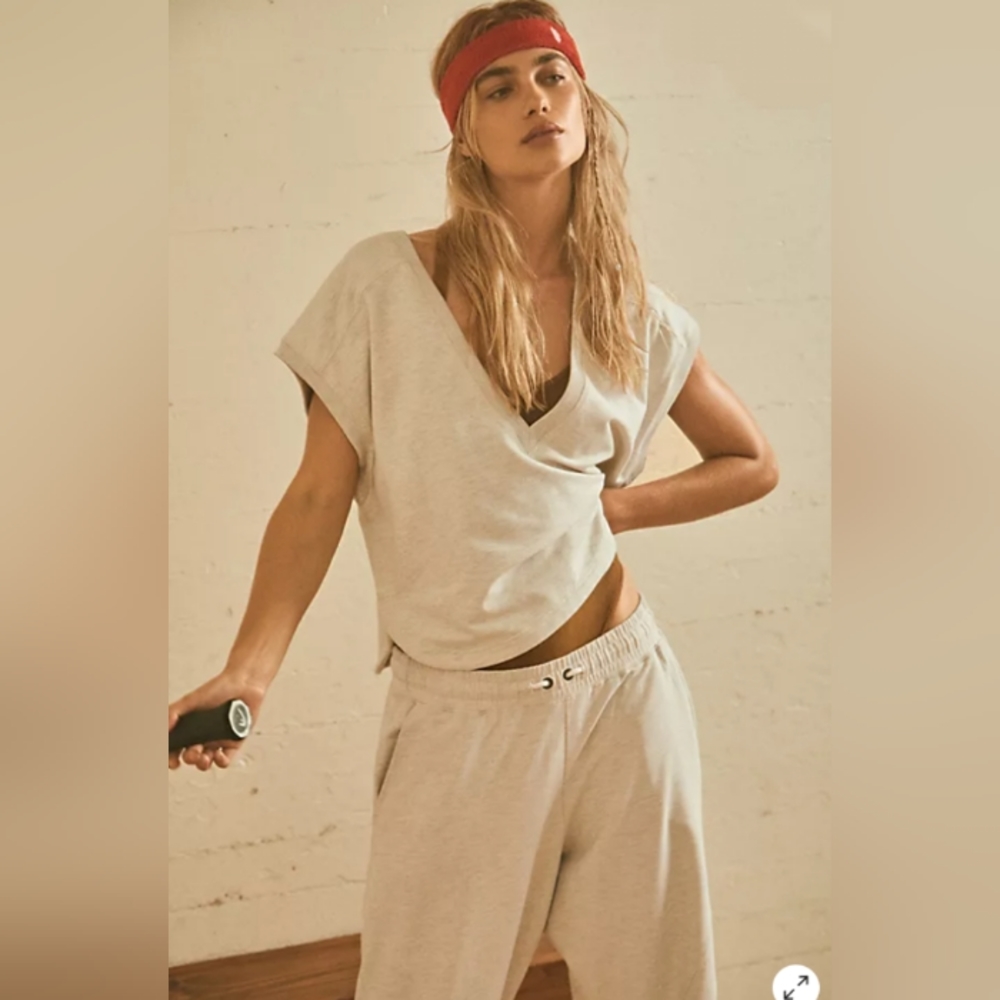 Brand New Free People Reversible-Oatmeal Heather